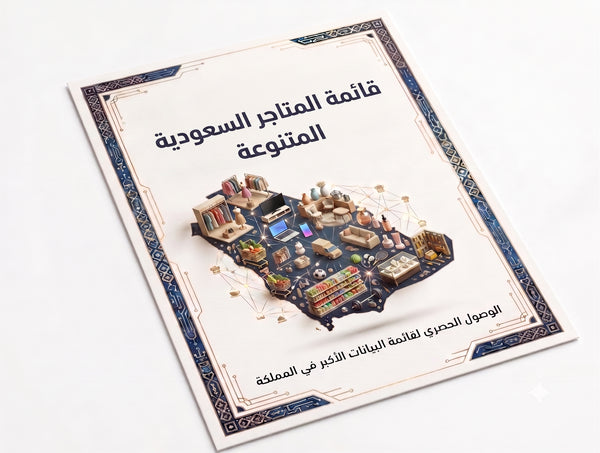 بيانات 15800متجر سعودى | قائمة المتاجر السعودية